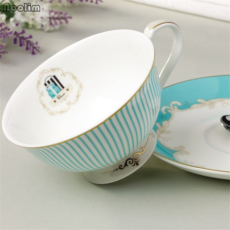 NOOLIM – ensemble de tasses à thé et soucoupes en céramique, tasse à café de styliste en porcelaine, service à café noir de l&#39;après-midi