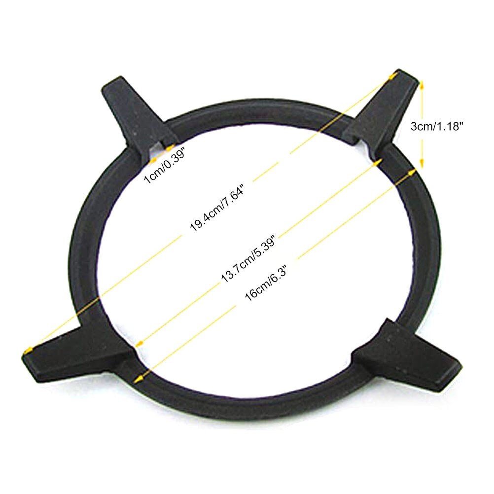 Dparts Gaspitverkleiner - Gietijzer - Rond - 12cm - Geëmailleerd