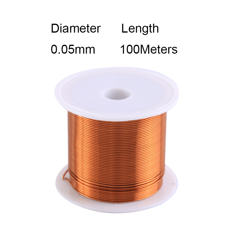 1 coils copper wire 0.04-0.31mm cable copper wire electromagnetic wire enameled copper winding wire copper paint wire10-100meter: Beige