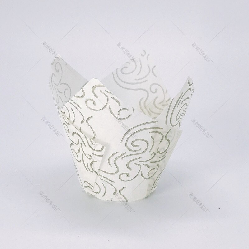 10/50pcs Tulip Flower Cupcake Liner Baking Cup For Wedding Party Caissettes Tulip Muffin Cupcake Paper Cup Oilproof Cake Wrapper: 7 / 10PCS