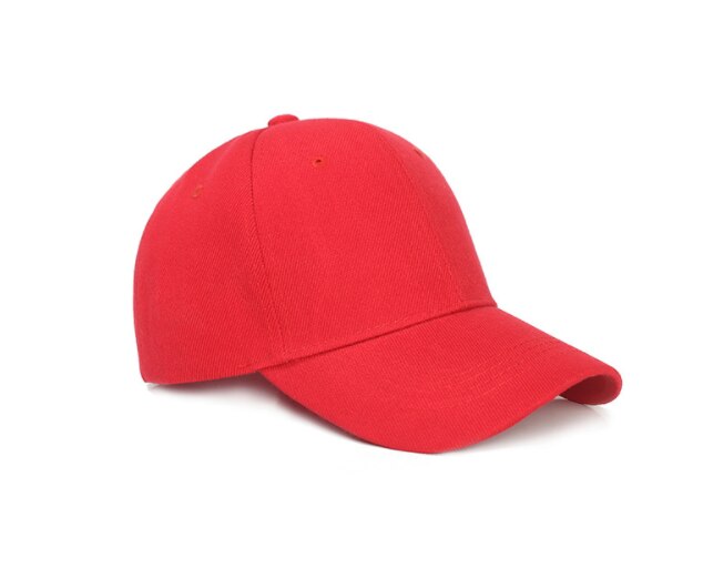 15 Color! Summer Autumn Soild Men Women Baseball Cap Adhesion Hat HipHop Adjustable Cool Sunhat: Red