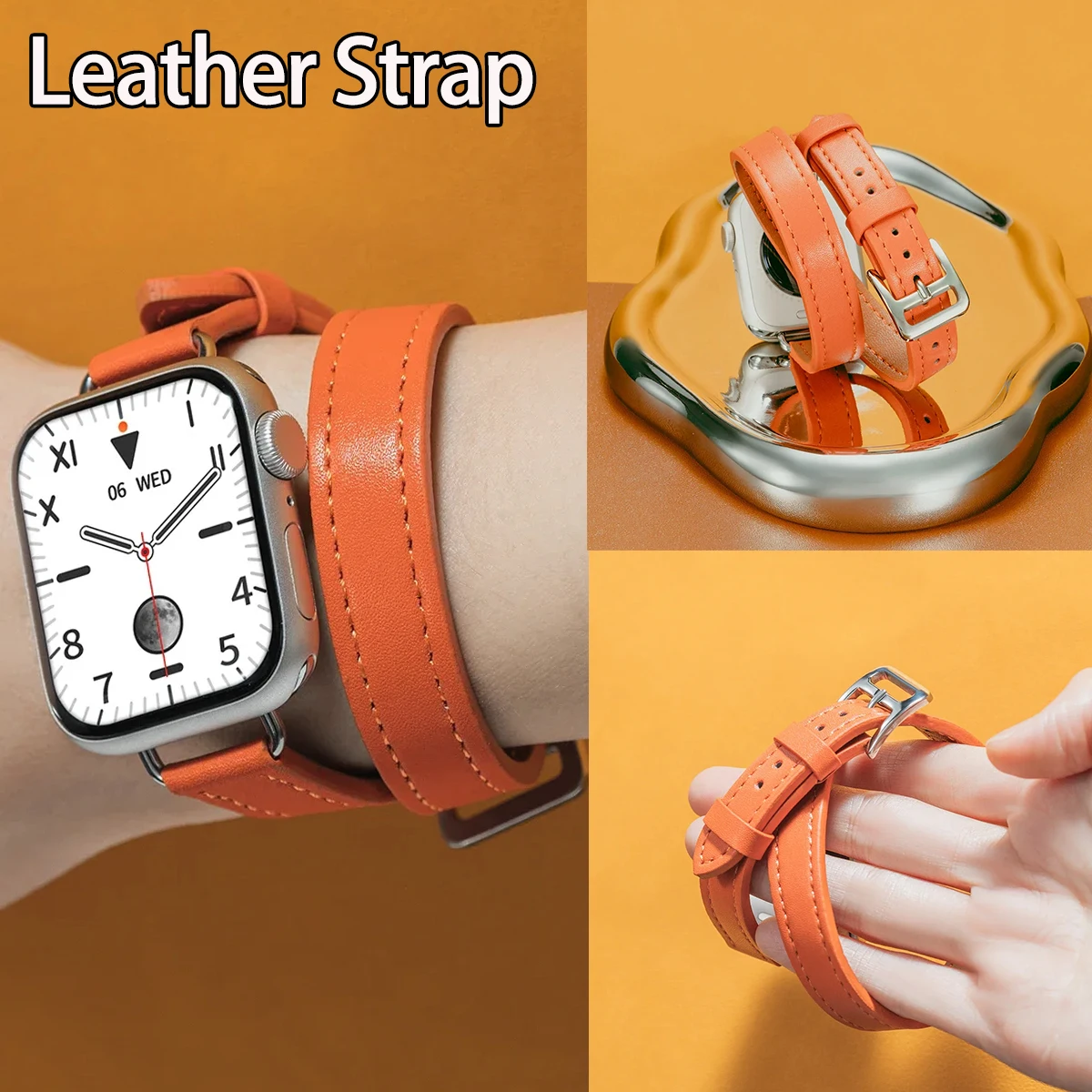 Lederen band voor Apple Watch Band 10 42MM 46mm 41 45mm 40 44mm Correa voor IWatch Series10 9 8 7 6 SE 5 4 Ultra 2 49mm Armband