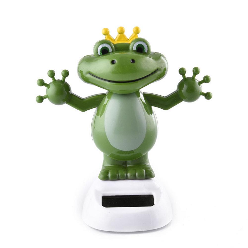 Solar Power Shaking Head Panda Frog Shake Head Cute Animals Toys For Car Interior Ornaments Car-Styling