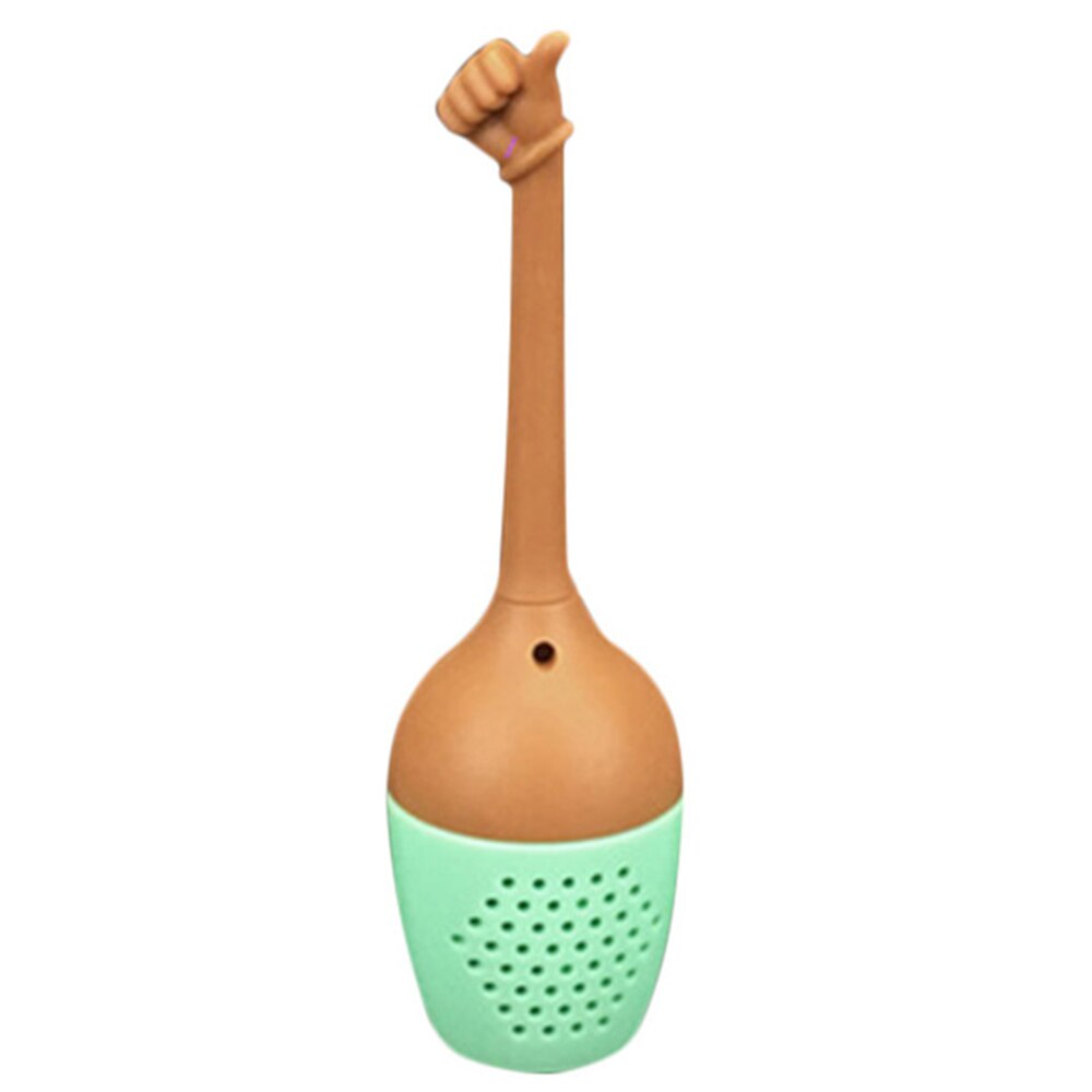 Grappig Hand Gebaar Vorm Thee-ei Siliconen Theezeefje Losse Blad Herbal Spice Houder Thee Brouwen Gereedschap Keuken Accessoires: D