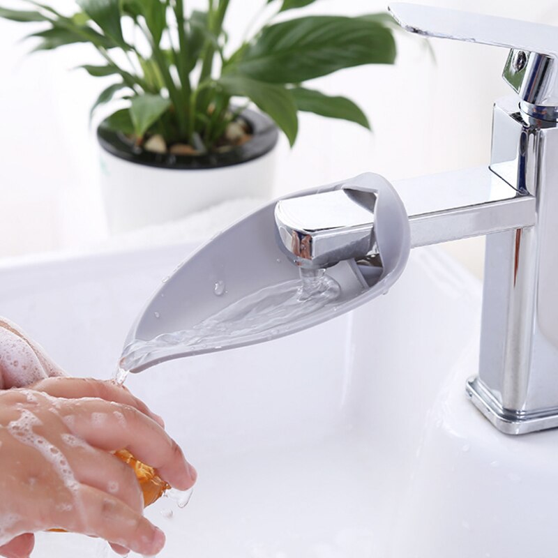 1PC dzieci guma kuchnia maluch woda zasięg kran silikonowy łazienka Accessorie przedłużacz robić kranu mycie rąk artykuły domowe