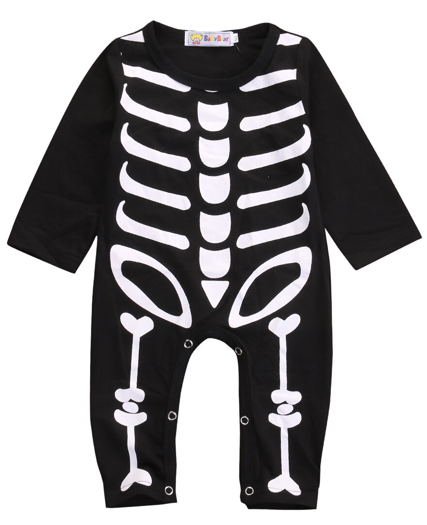 Baby Girl Partido Playsuit Bebê Recém-nascido Menino Macacão Crianças Roupas de Outono Criança Roupas Engraçadas do Dia Das Bruxas