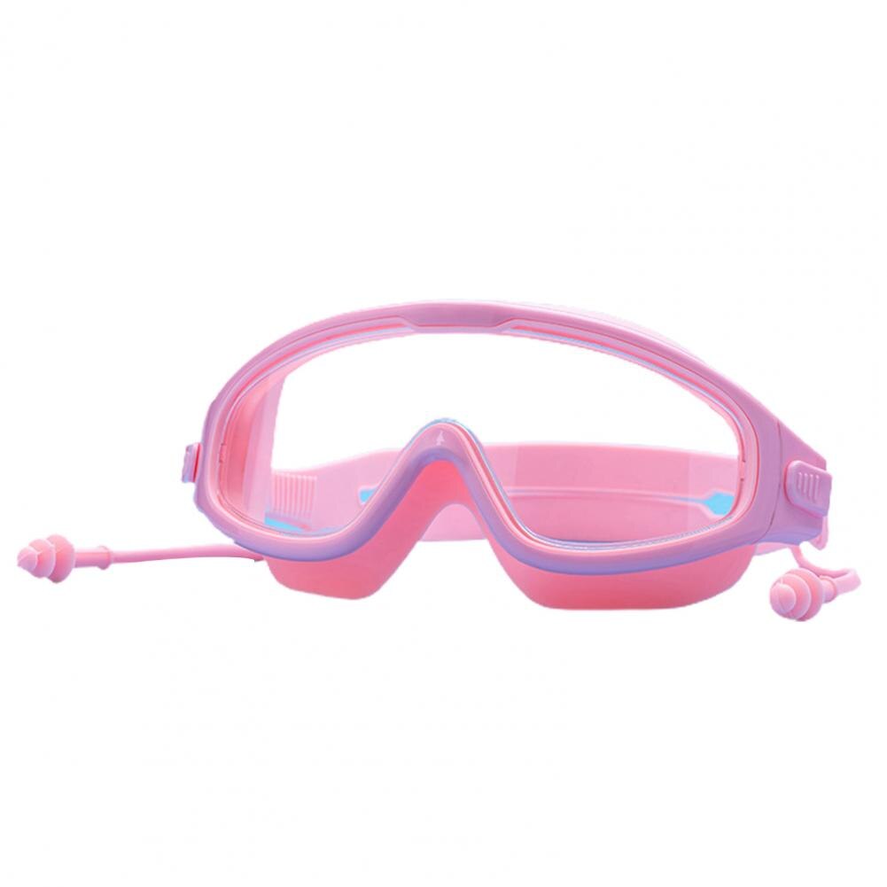 Child Big Frame Anti Fog Swimming Goggles kids Waterproof diving goggles equipment Children glasses for swimming pool: Pink