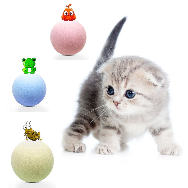 Gato inteligente brinquedos interativos bola catnip gato treinamento brinquedo do animal de estimação jogando bola pet squeaky suprimentos produtos brinquedo para gatos gatinho