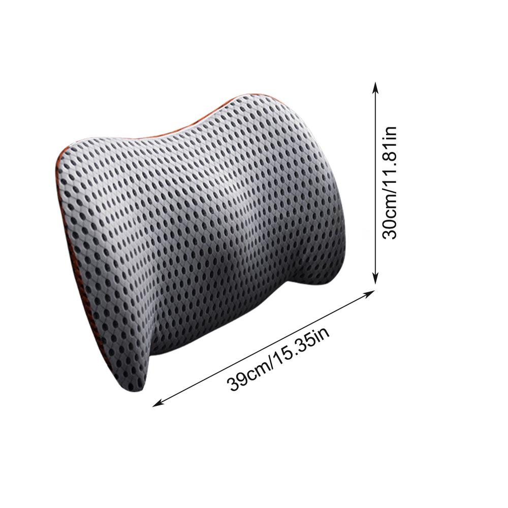Car lumbar cushion lumbar support car back cushion lumbar support lumbar pillow driver seat lumbar support Comfortable backrest: Orange