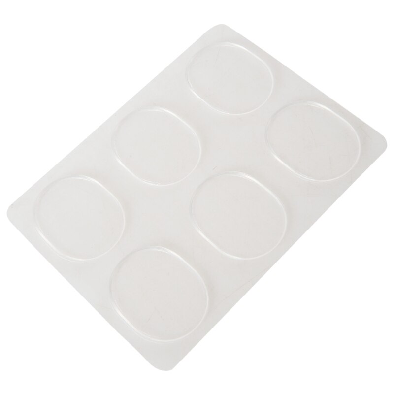 6 pièces/ensemble caisse claire muette tampon tambour amortisseur Gel tampons caisse claire Tom tambour silencieux muet Transparent Percussion Instrument accessoires (Tran