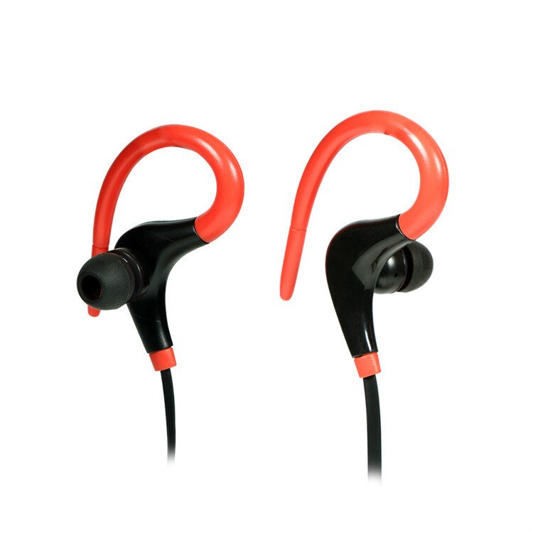 Senza fili Auricolare Bluetooth 4.1 Stereo Binaurale Regalo Impermeabile e Sudore a prova di Sport del Trasduttore Auricolare Del Telefono Mobile Universale Gancio per L'orecchio: Red