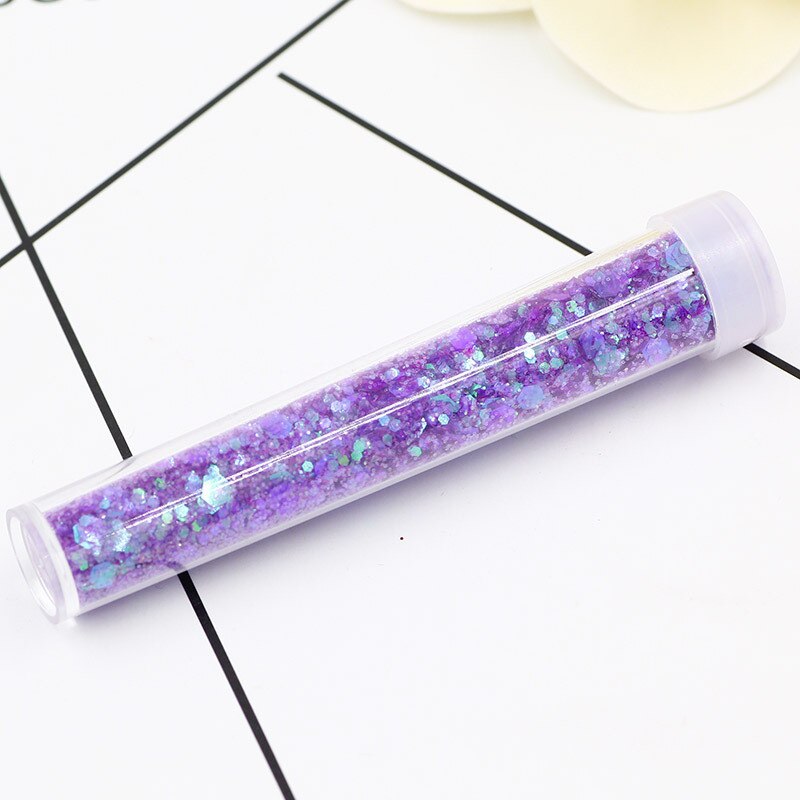 12 Color 3.5g Sequin Glitter Filler Clear Fluffy Supplies Slime Charm Lizun Modeling Clay DIY Kits Accessories Toy for children