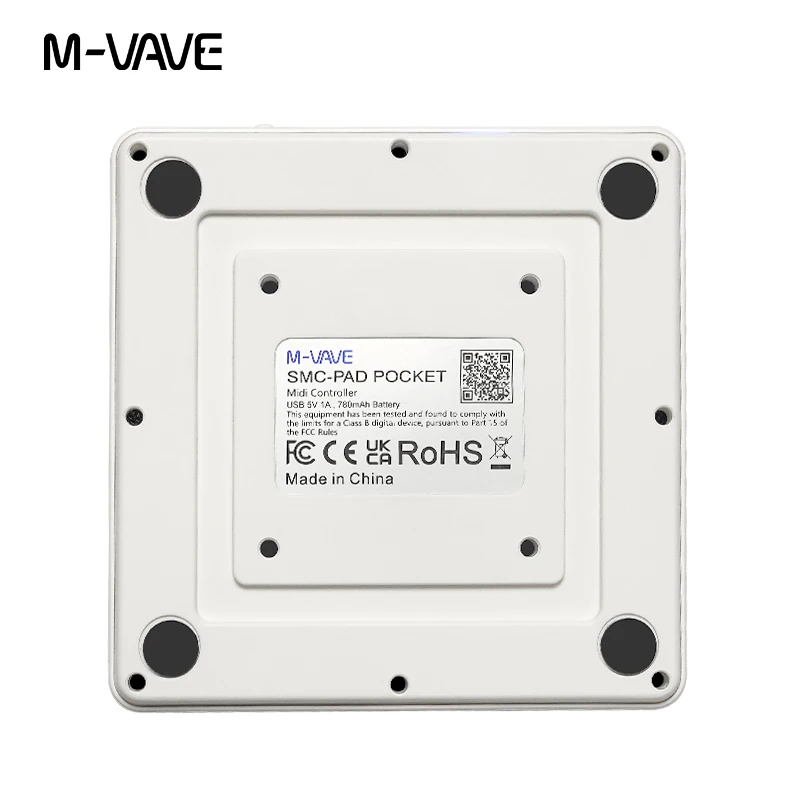 M-VAVE SK-16 SMC-PAD Pocket Pad Draagbare draadloze MIDI-controller 16-pads Geschikt percussie-toetsenbord USB-C-interface