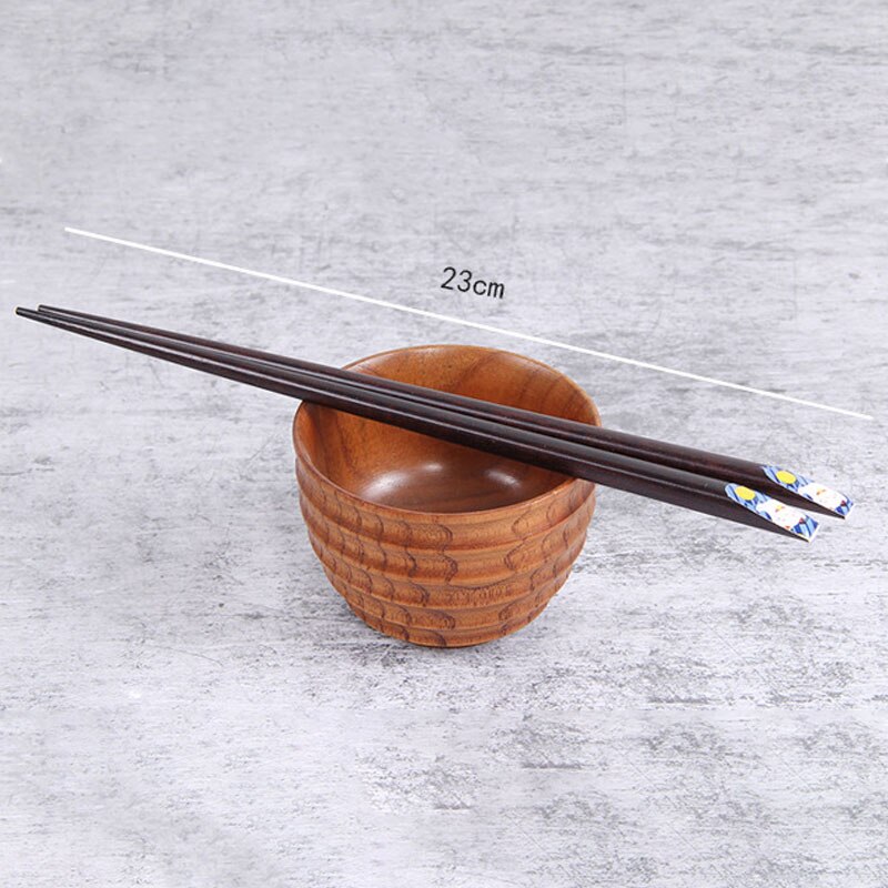1Pair Portable Sushi Chop Sticks Chinese Chopstick Learner Set Exquisite Non-Slip Kitchen Accessorie