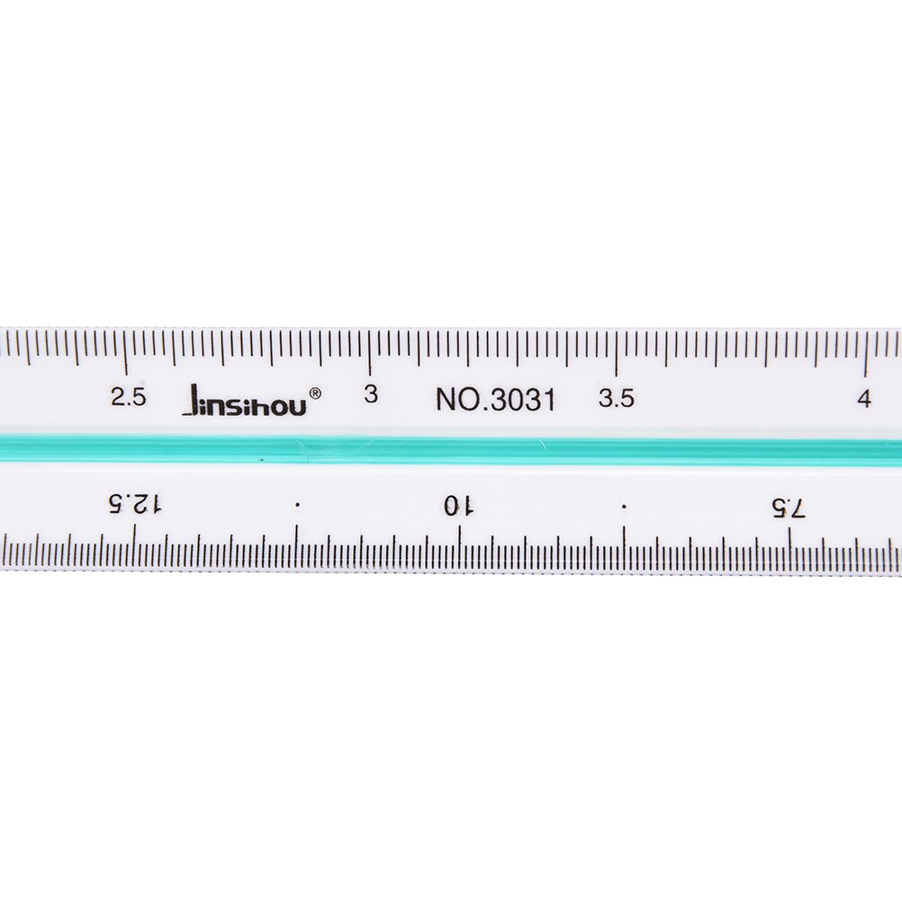 Plastic Triangular Scale Ruler Measurement