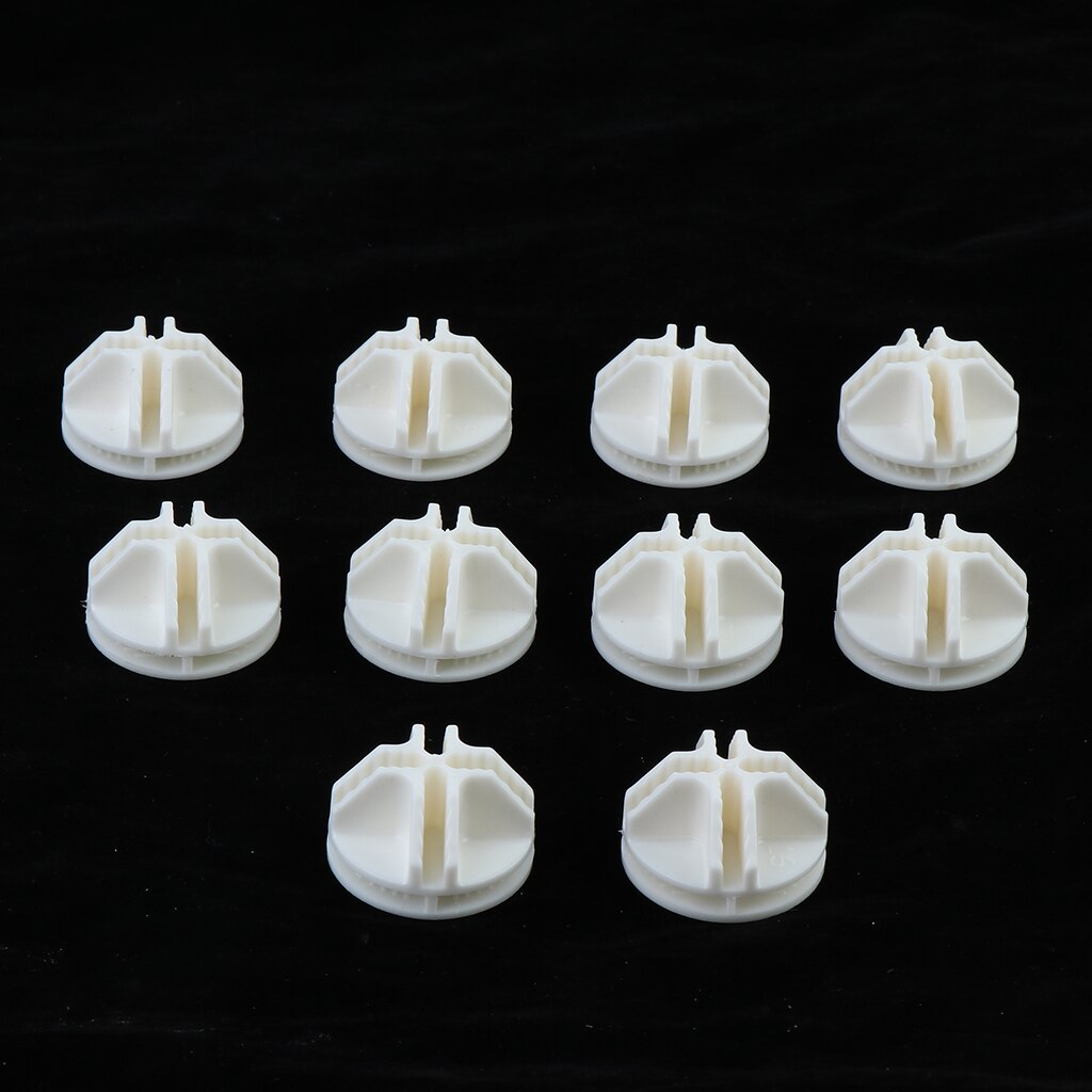 10 Pieces White Plastic Grid Connectors Connectors For Wire Storage Cubes