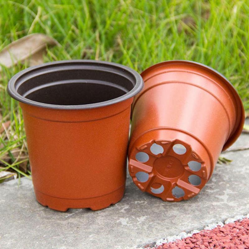 10 stuks eenvoudige kweekpot van plastic, tweekleurig, vetplanten, bloemen, groente, zaailingenbakje voor thuis, tuin, planten, kweekbakken
