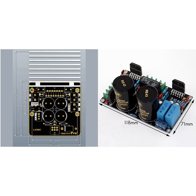 TDA7377 Digitale Versterker Audio Board 2X30W Stereo Klasse Ab Amplificator Met Versterker Board LM3886 Stereo 2.0