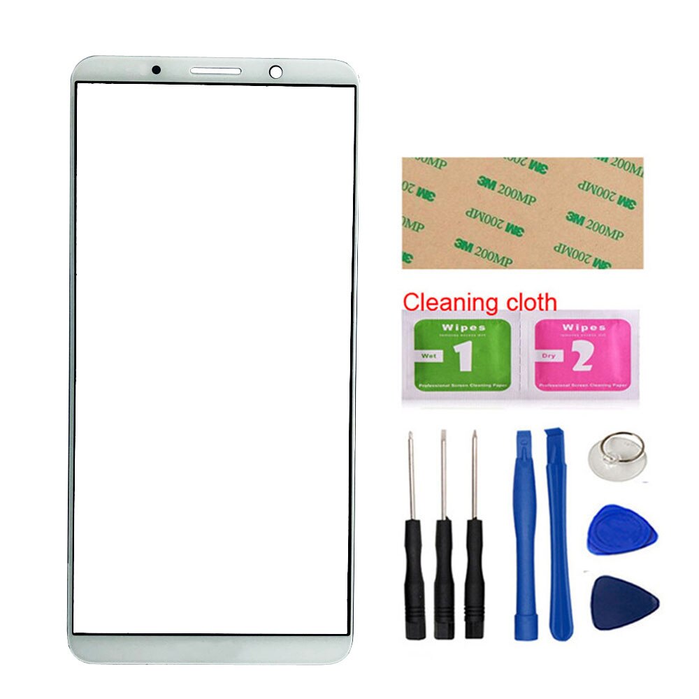 6.0'' Mobile Touch Screen Outer Glass For Huawei Mate 10 pro Front Glass Panel Replacement: White And Tools