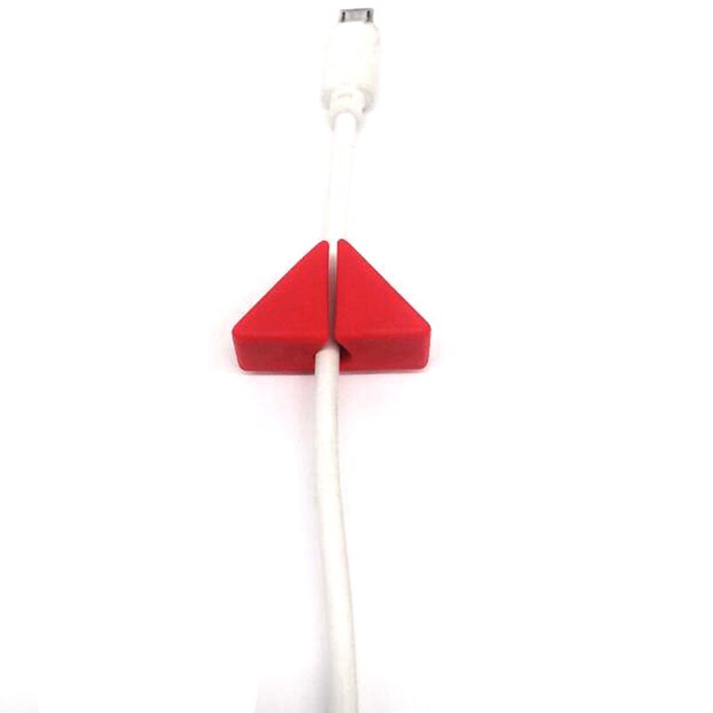 Soporte de silicona para sujetar cables de escritorio multiusos para auriculares