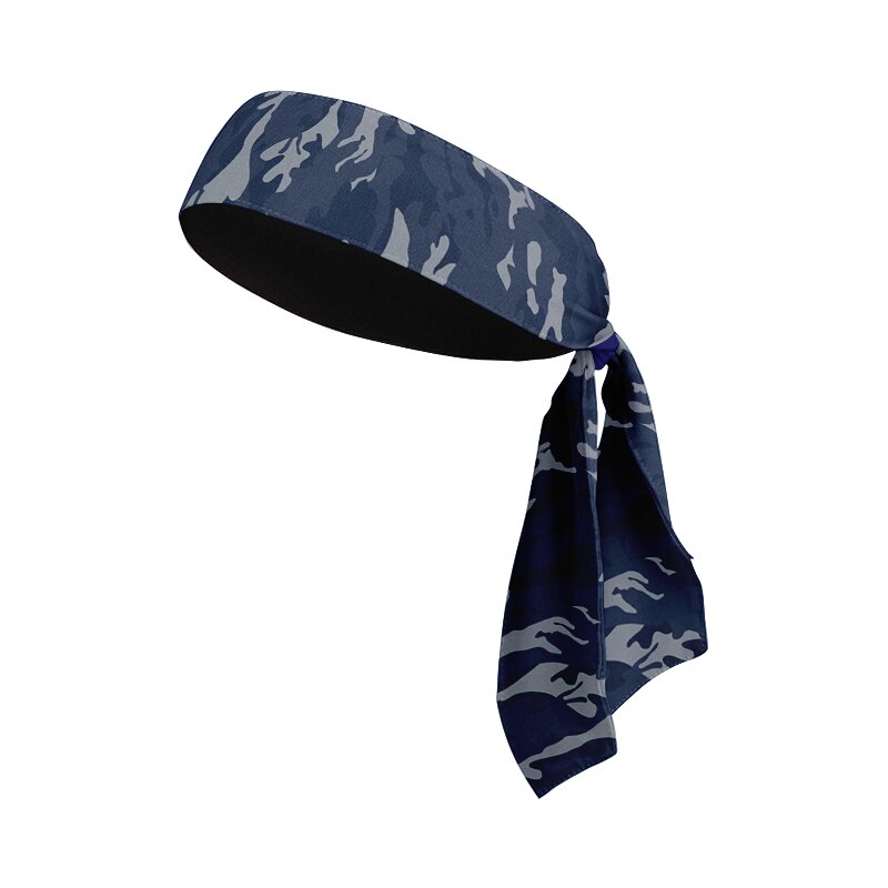 Camouflage Sports Head Band for Men Outdoor Cycling Running Tennis Absorbent Sweat Headband Fitness Compression Hair Headband: Style7