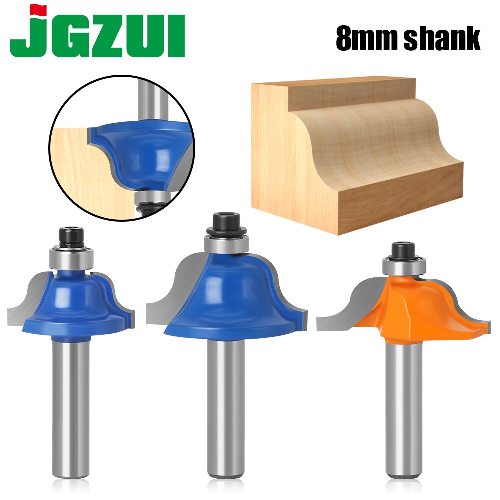 Roman Ogee Edging and Molding Router Bit - Medium -8" Shank CNC tools solid carbide