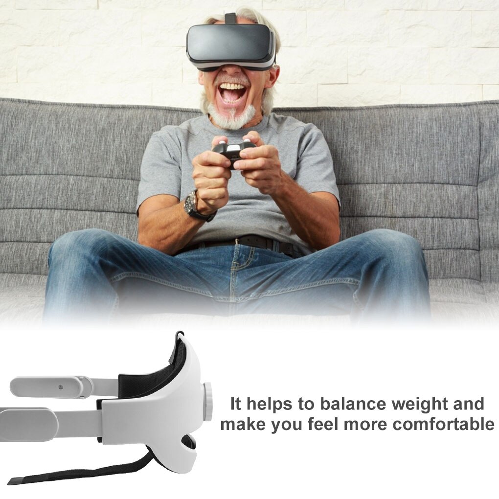 Vr -kuulokkeiden pääpanta muovi säädettävä vr -kuulokkeiden päähihnan vaihto oculus quest 2: lle