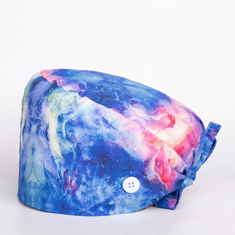 Damska sala operacyjna kapelusze apteka czapka pielęgniarska laboratorium sklep zoologiczny czapka lekarska Surgicals kapelusz dla obu płci kwiatowy sala operacyjna kapelusz