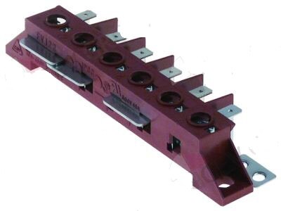 CB06E ALPENINOX 058613 - 6 WAY HEAT RESISTANT TERMINAL WIRE CONNECTOR BLOCK OVEN