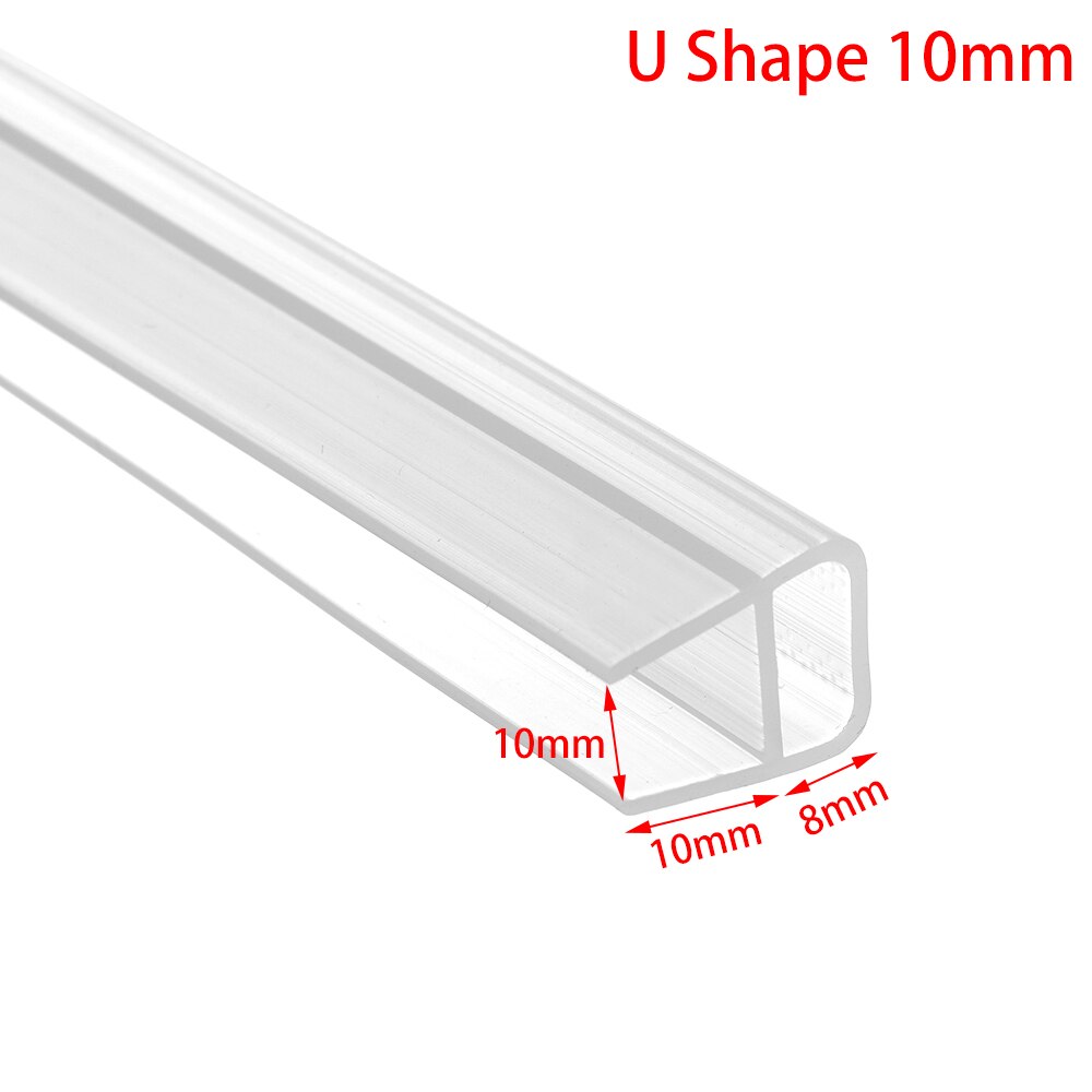 1M 6-12mm F U h Shape Sealing Strips Silicone Rubber Seal Strip Window Seal Glass Door Weatherstrip Hardware Bathroom Accessarie