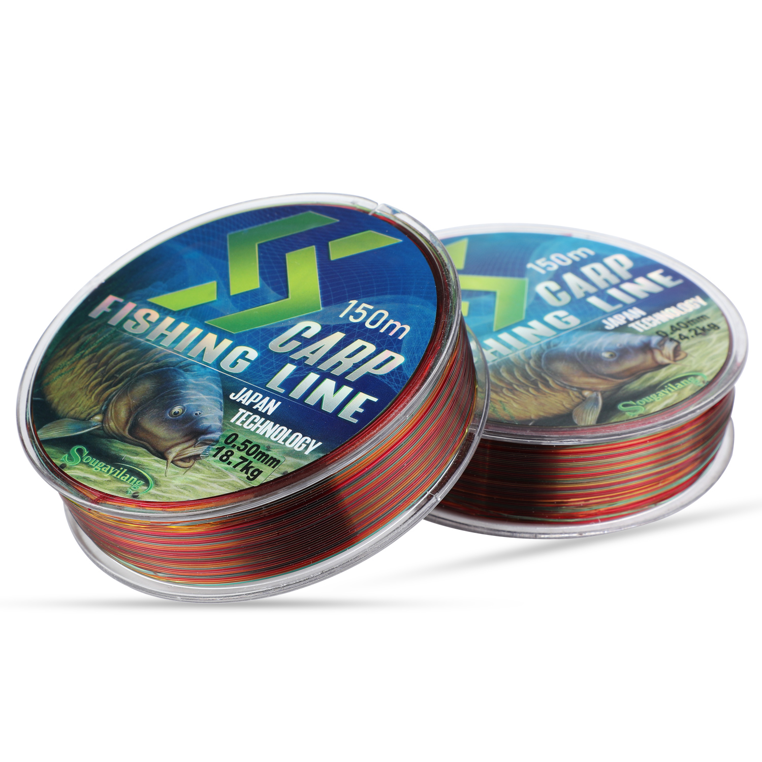 Sougayilang Carp Fishing Rod Reel Set 3M Spinning Fishing Feeder Rod and 2BB Carp Fishing Reels Rod 150m Line Fishing Combo