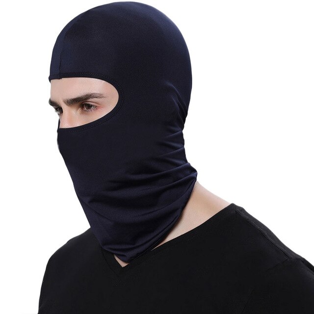 Outdoor Sports Warm Volles Schwarz Gesicht Masken Motorrad Winter Balaclava Gesicht Schild Radfahren Neck Masque Moto Ski Maske Männer Hut: Navi