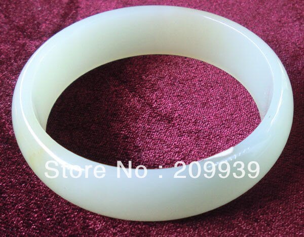 bargain price Natural Hetian fine stone Bracelet with certificate, grade A, size 58mm