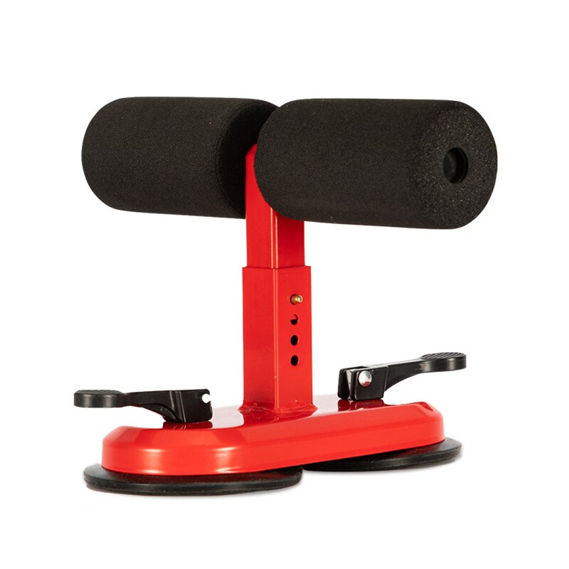 Sit-up Aids Fitness Equipment Household Multi-function Abdominal Exercise with Foot Fixed: Red
