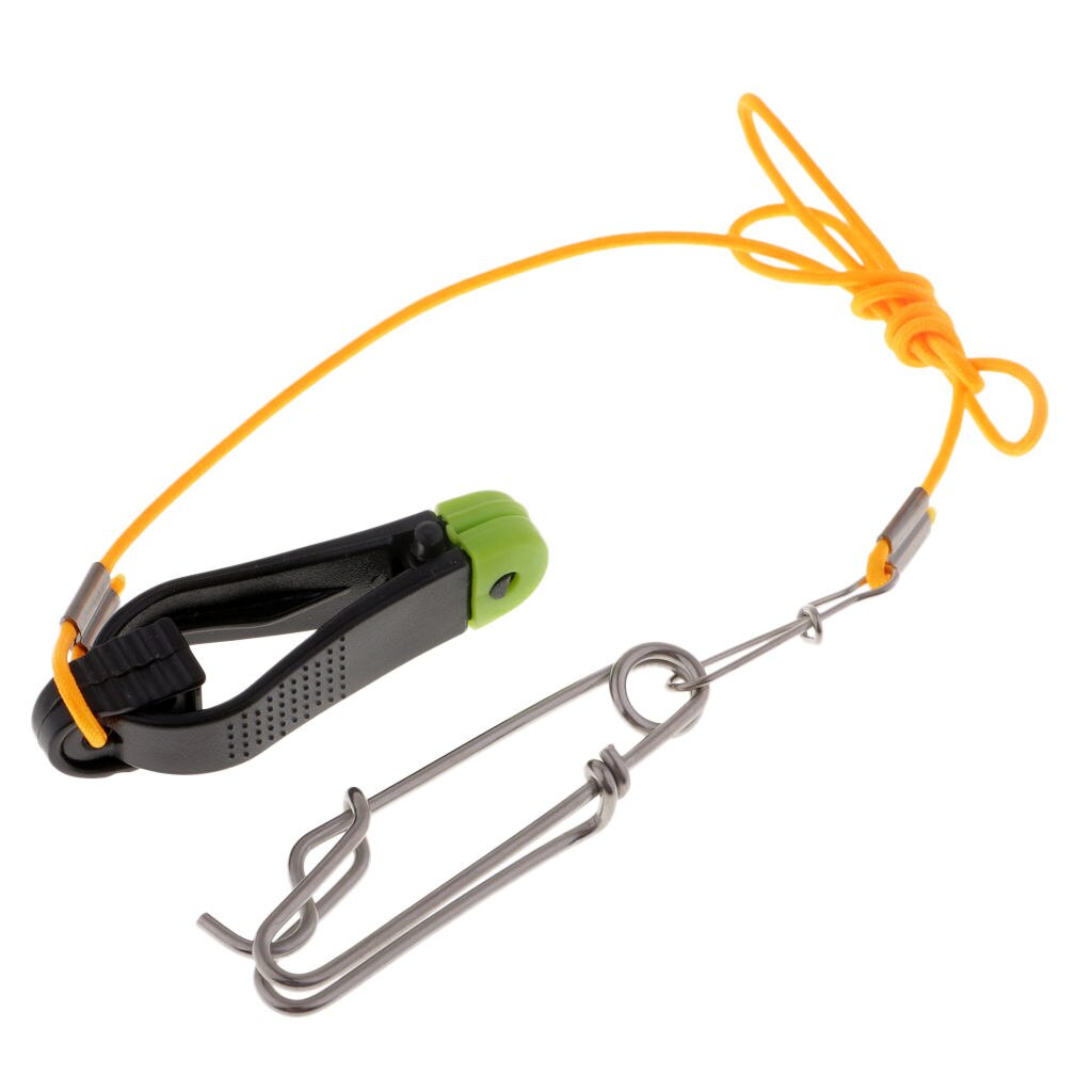 Power Grip Plus Downrigger Line Release Stacker Clips with 17" Leader &amp; Long Line Snaps