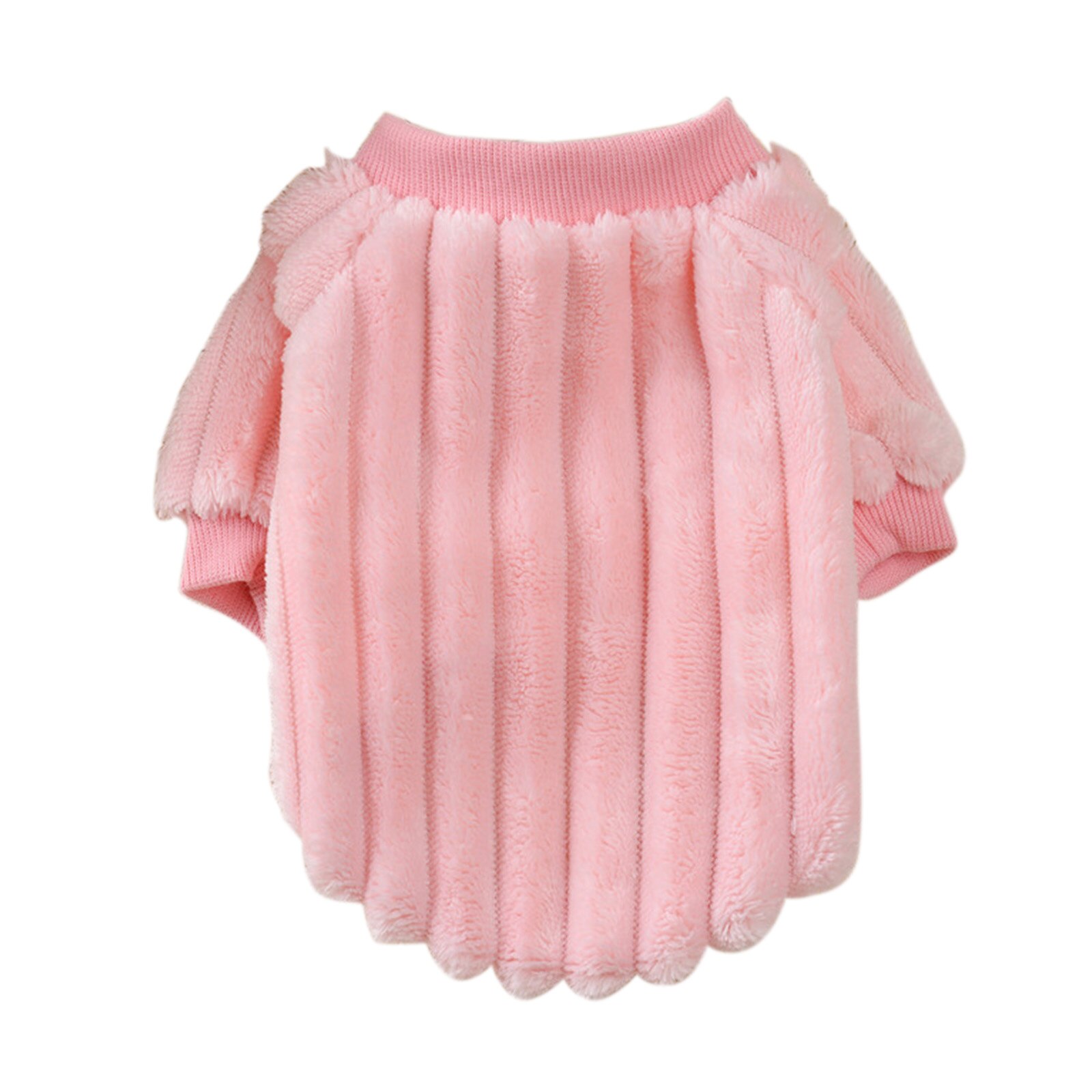 Plush Pet Clothes Warm Plush Clothes Winter Pet Puppy Kitten Soft Coat For Dog Cat LAD: Pink 2XL