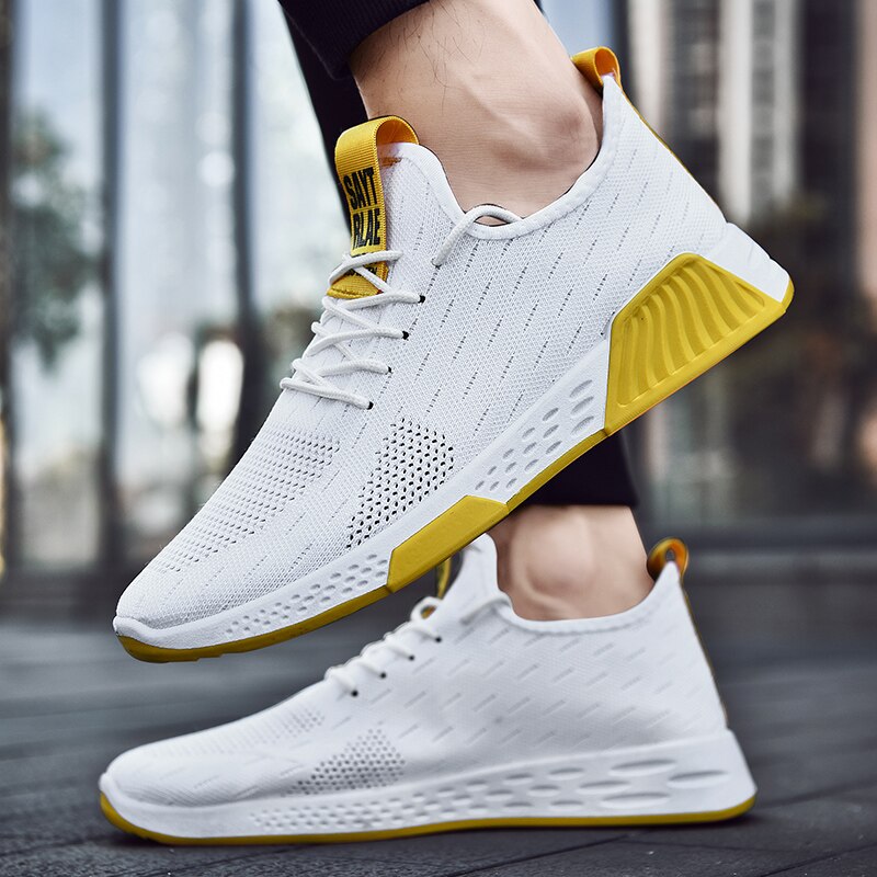 Spring Tennis Shoes for Men Comfortable Gym Sports Shoes Outdoor Stability Athletic Fitness Socks Sneakers Tenis Masculino