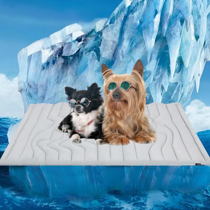 Lemmikkien jäämatto koirille kaksipuolinen kylmämatto koiralle hellävarainen kulutusta kestävä lemmikkien jäämatto lattialle autonistuimille ulko- ja sisähäkki