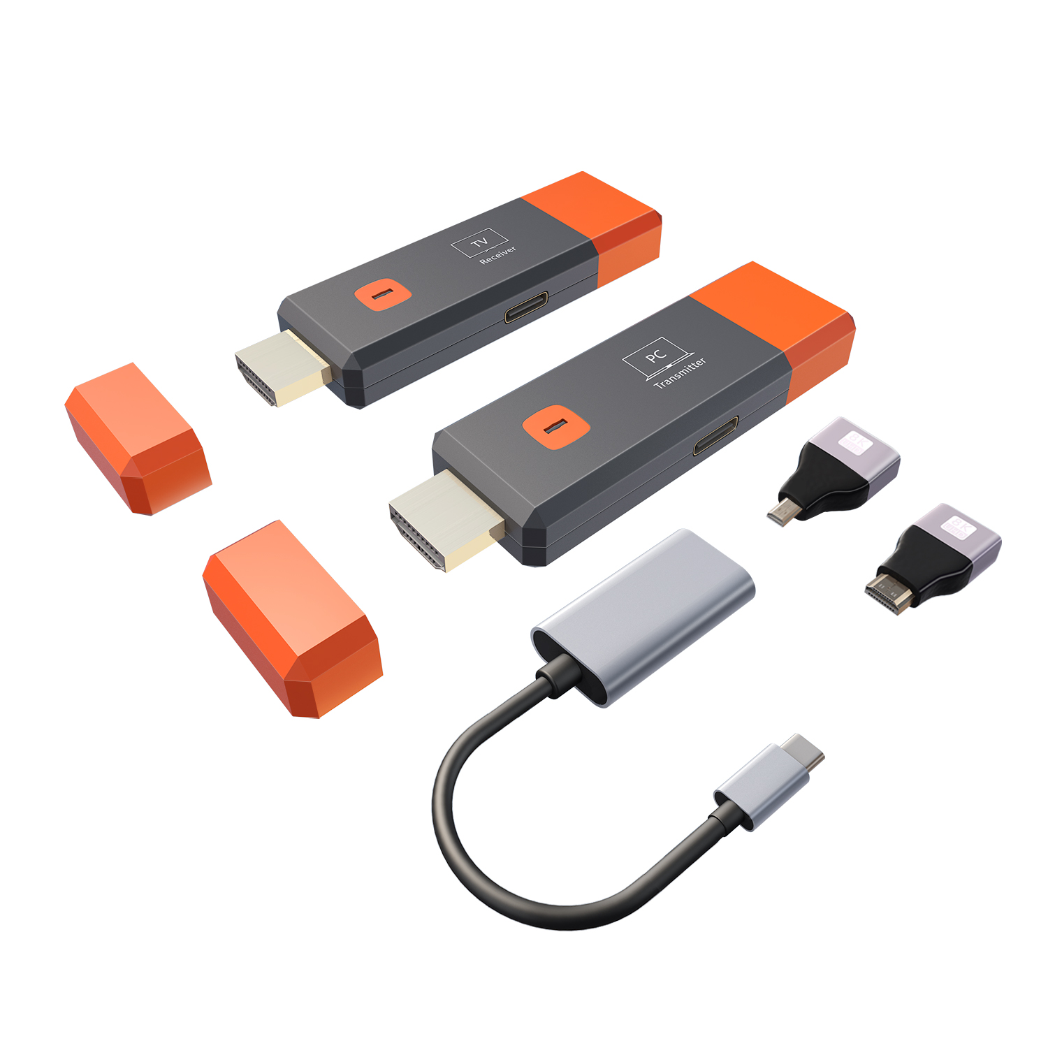 Trådlös hdmi-sändare och -mottagare, , 4k avkodningsingångar, 1080p @ 60hz utgångar, plug & play med ultralåg latens för spel, hemmabio: Övrig