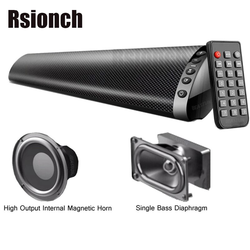 Sound Bar Column Wall Mountable TV subwoofer Super... Grandado