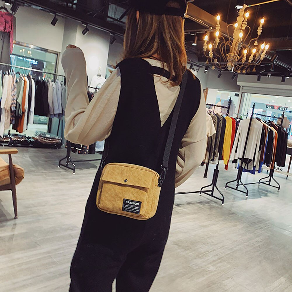 Kvinder mini skuldertaske kvindelig lille kanvas cross body tasker dame sports lynlås stof pung skal mobiltelefon taske tote #p