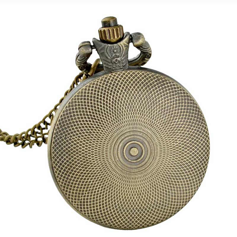 Montre de poche à Quartz en Bronze pour jeune homme et femme, classique de jésus, Vintage, Unique, pendentif, collier, horloge,