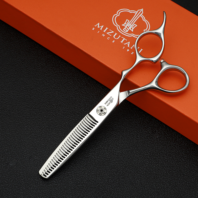 Tijeras de corte de pelo profesionales, juego de tijeras de dientes de adelgazamiento sin rastro, corte plano VG10, 6,0-7,0 pulgadas, peluquero