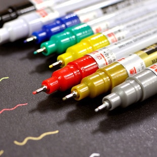 Paint pen 0.7mm meget fine nåle tube pen metal gør-det-selv album graffiti håndmalet farve pen oliemaling