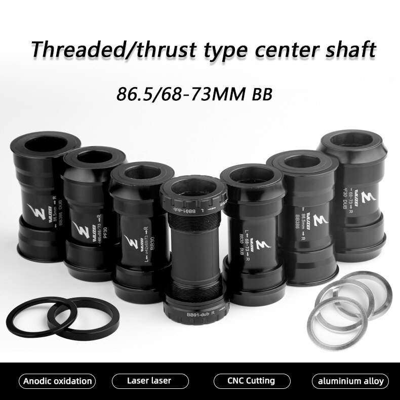Support de pédalier fileté pour vtt SRAM, BB30 BB386 BB91 PF30 DUB 24/29mm, BB 68/73mm