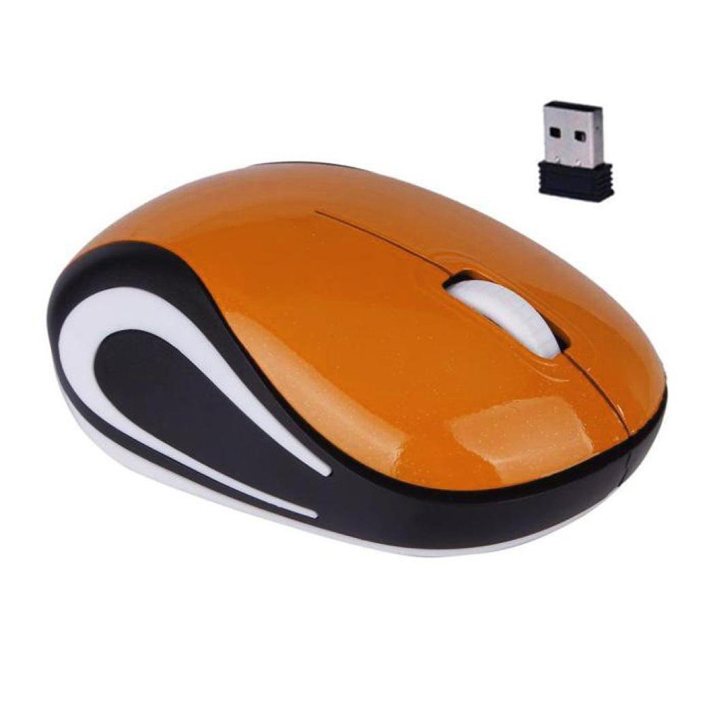 Maus Raton Gaming 2,4 GHz Drahtlose Maus USB Empfänger Pro Gamer Für PC Laptop Desktop-Computer Maus Mäuse Für Laptop computer: Orange