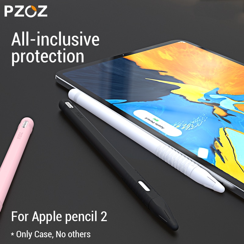 PZOZ For Apple Pencil 2 Case iPad Pro Pencil case Tablet Touch Stylus Pen Protective Cover Pouch Portable soft Silicon Case