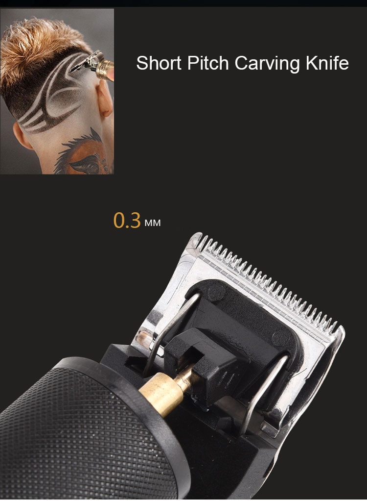Electric Hair Trimmer Cutting Machine T-Outliner Skeleton Cordless Baldheaded Hair Clipper Trimmer Hair Clipper Machine
