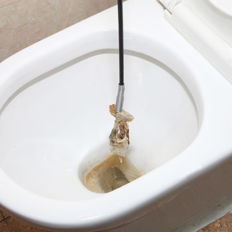 160cm køkken badeværelse kloak rengøring skraber slange fjeder teleskopisk spændetang rengøringsmiddel til toilet kloak tilstoppe lang linje