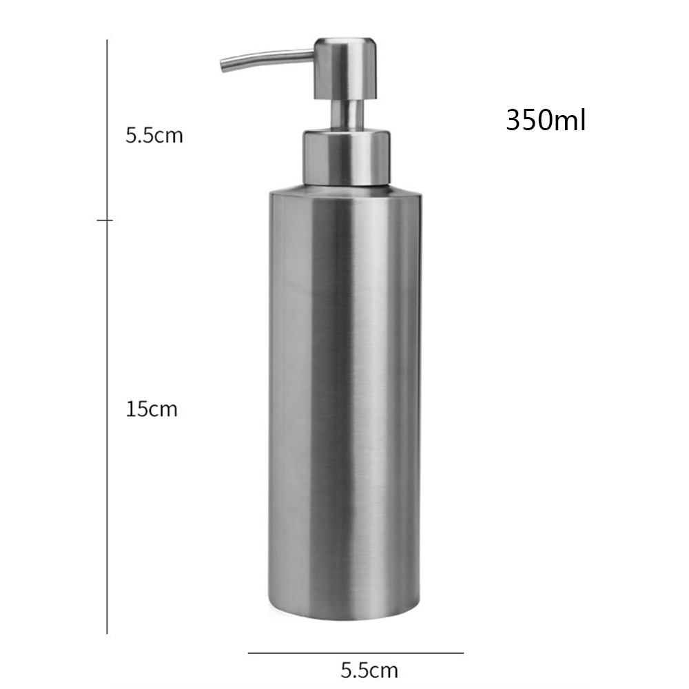 250ml/350ml/550ml Stainless Steel Soap Dispenser Hand Sanitizer Emulsion Bottle Bathroom Fixture Bathroom Hardware: 350ml